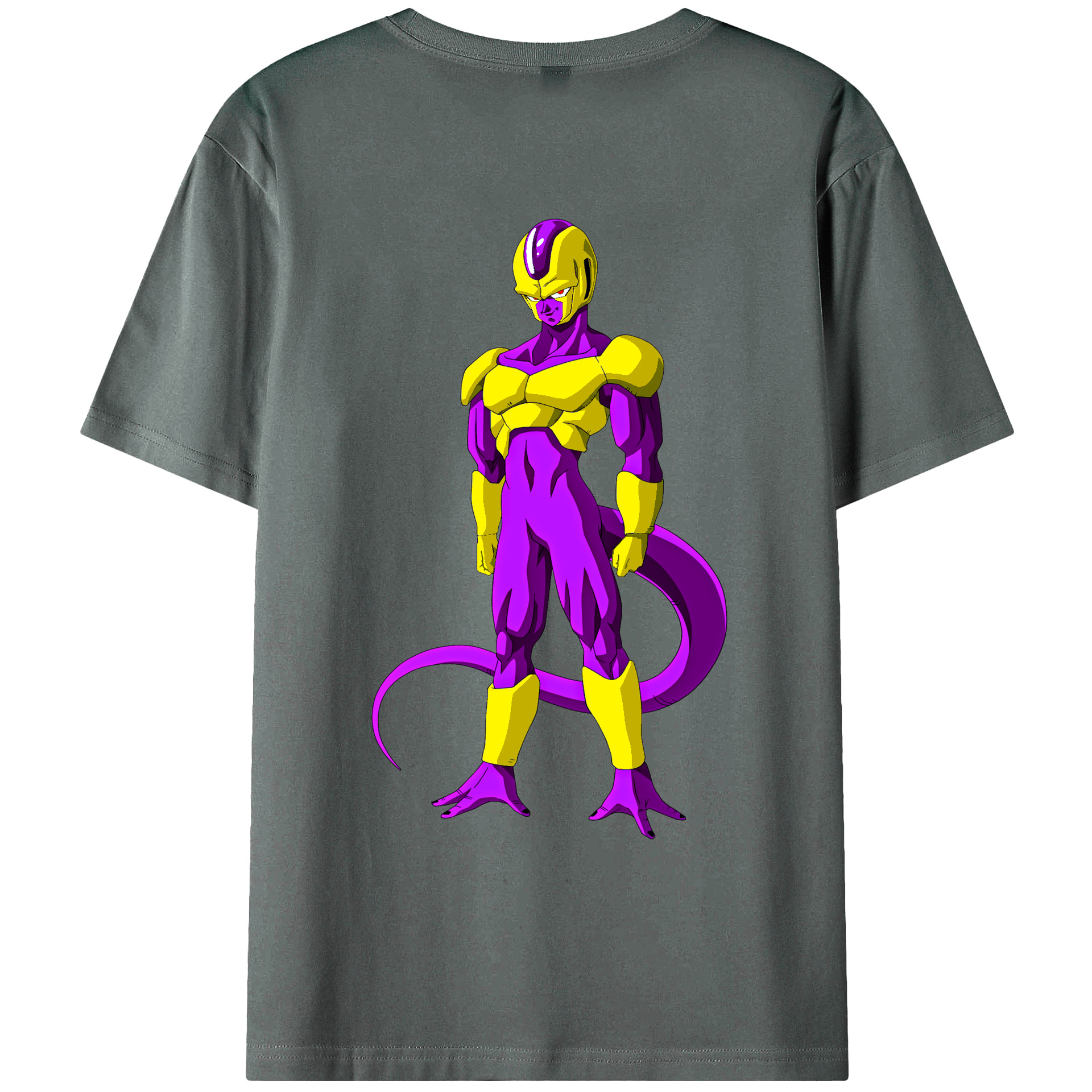 （画像用） ドラゴンボール フリーザ DRAGON BALL Frieza 綿100％ メンズ半袖Tシャツ（バックプリント） 通気性